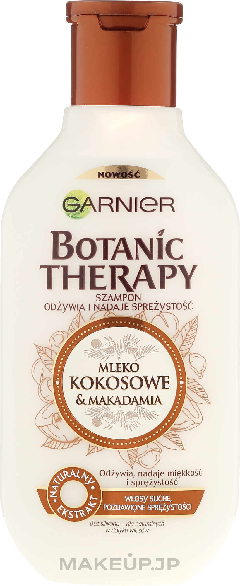 Nourishing & Softness Hair Shampoo - Garnier Botanic Therapy Coconut Milk & Makadamia Shampoo — photo 250 ml