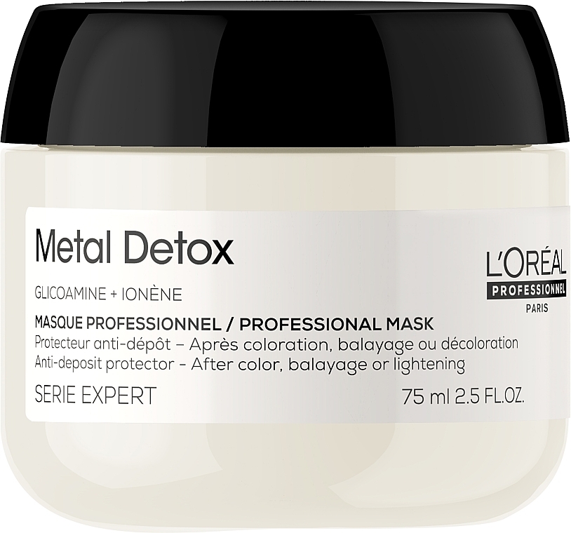 GIFT! Professional Anti-Brittleness & Colour Protection Mask for All Hair Types - L'Oreal Professionnel Serie Expert Metal Detox Anti-deposit Protector Mask — photo N6