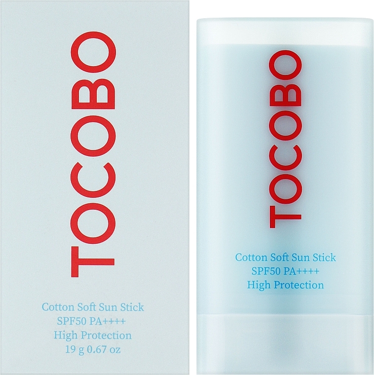 Sunscreen Stick - Tocobo Cotton Soft Sun Stick SPF50+ PA++++ — photo N2