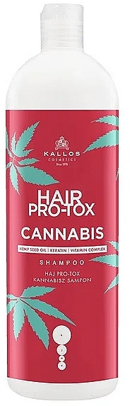 Hair Shampoo with Hemp Seed Oil - Kallos Pro-tox Cannabis Shampoo — photo N5