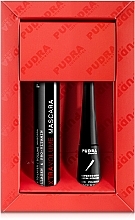 Set - Pudra Cosmetics Try It Kit (mascara/10ml + pencil/3ml) — photo N2