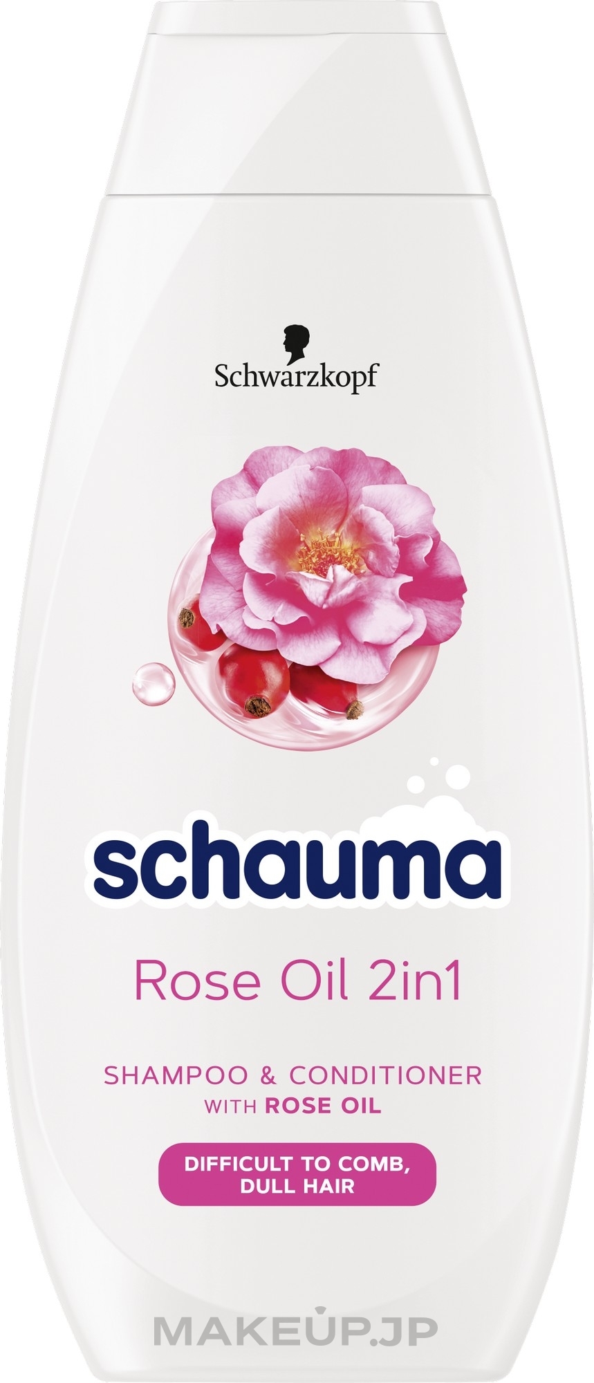 2-in-1 Shampoo & Conditioner - Schwarzkopf Schauma Silk Comb Shampoo&Conditioner Rose Oil — photo 400 ml