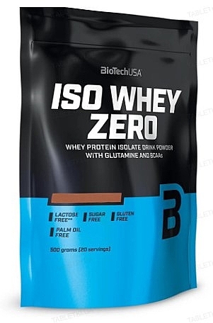 Black Biscuit Protein - BioTechUSA ISO Whey Zero Lactose Free Black Biscuit Protein — photo N2