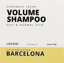 Fragrances, Perfumes, Cosmetics Solid Shampoo "Barcelona" - Nordic Barcelona Volume Shampoo Oily & Normal Hair