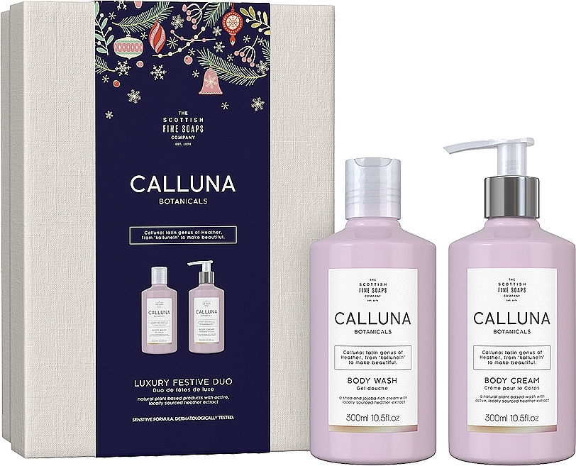 Set - Scottish Fine Soaps Calluna Botanicals Luxury Festive Duo (sh/gel/300ml + b/cr/300ml) — photo N1