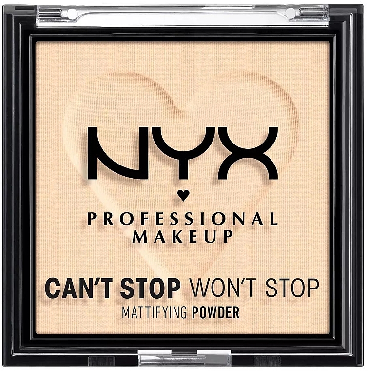Compact Mattifying Face Powder - NYX Professional Makeup Can't Stop Won't Stop Mattifying (01 -Fair) — photo N1