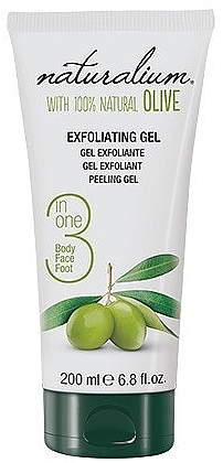 Body Peeling Gel with Olive Oil - Naturalium Gel Exfoliante Oliva Natural — photo N1