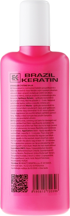 Hair Balm - Brazil Keratin Dtangler Cystine Balm — photo N6