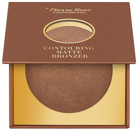 Mattifying Bronzing Powder  - Pierre Rene Contouring Matte Bronzer — photo N1