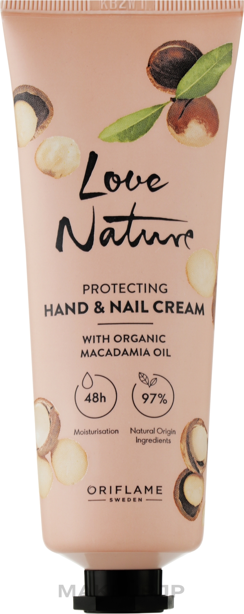 Macadamia Oil Protective Hand & Nail Cream - Oriflame Love Nature Caring Hand & Nail Cream With Organic Macadamia Oil — photo 75 ml