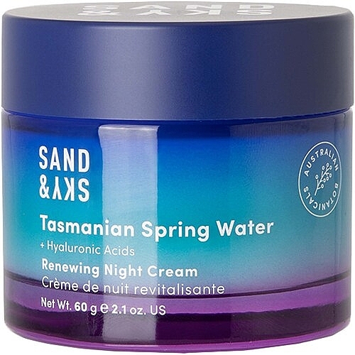Night Face Cream - Sand & Sky Tasmanian Spring Water Renewing Night Cream — photo N1