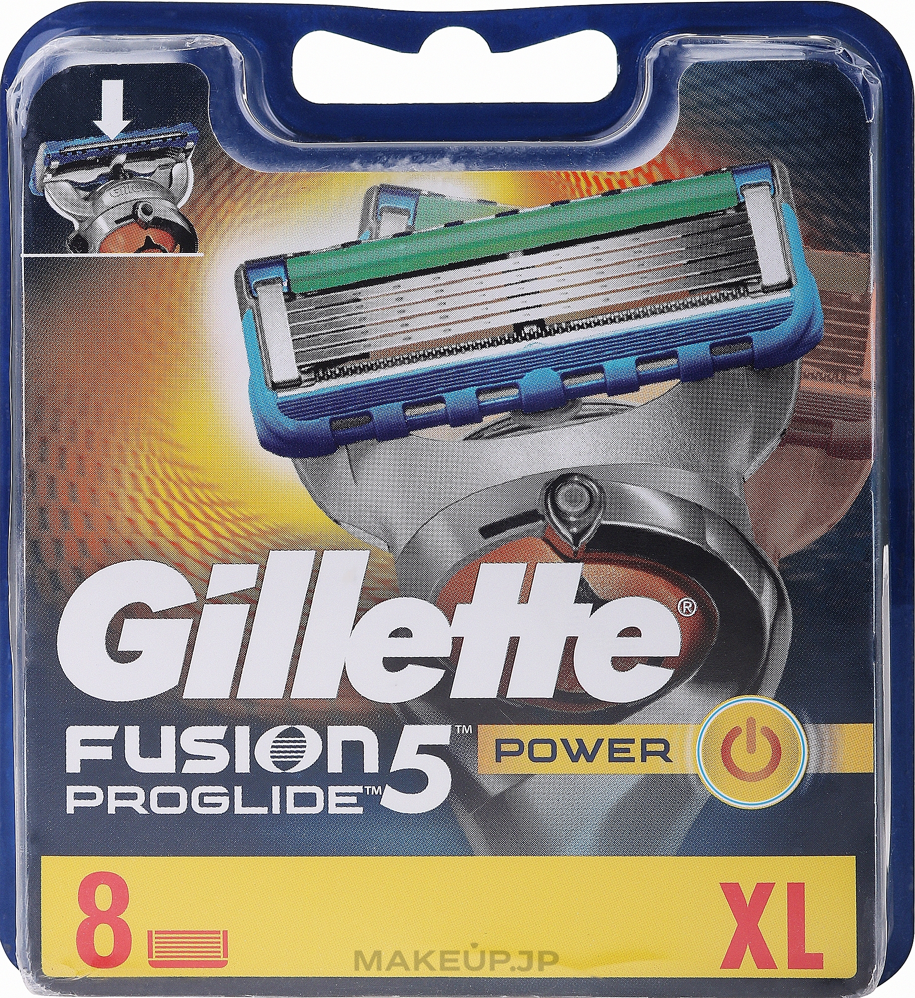 Shaving Razor Refills, 8 pcs. - Gillette Fusion ProGlide Power — photo 8 ЊВ.