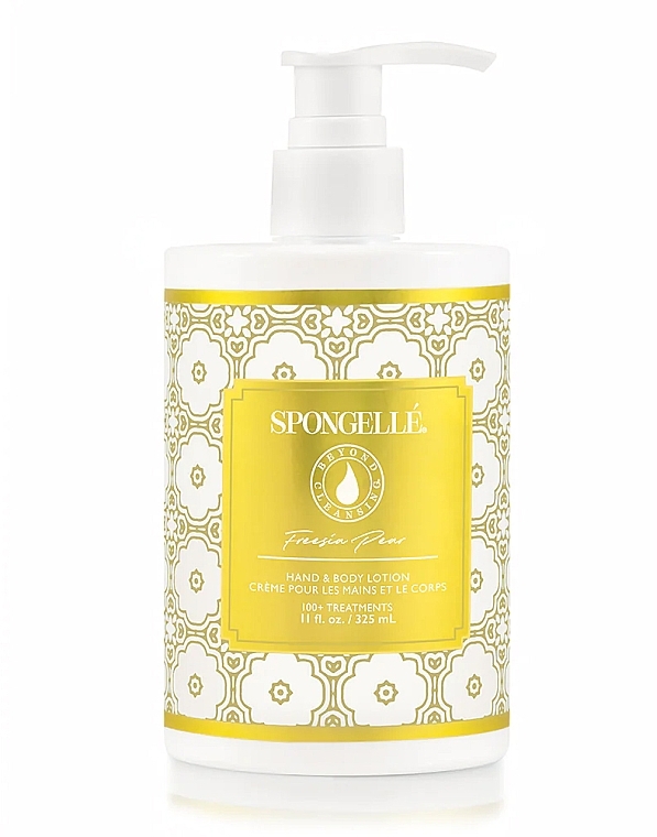 Hand & Body Lotion - Spongelle Freesia Pear Hand & Body Lotion — photo N1