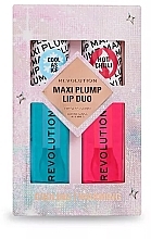 Fragrances, Perfumes, Cosmetics セット - Makeup Revolution プランパー マキシ リップデュオ (lip/plump/2pcs)