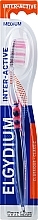 Inter-Active Toothbrush, medium, pink - Elgydium Inter-Active Medium Toothbrush — photo N1