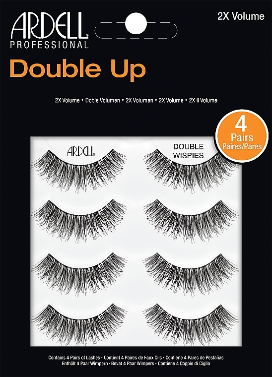 False Lashes - Ardell Double Up Wispies Multipack (4 Pairs)  — photo N2