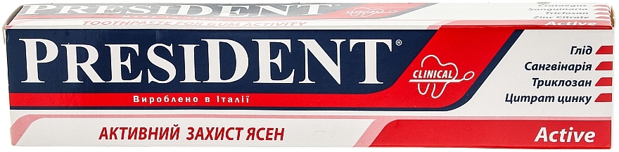 Healing Toothpaste "Active Clinical" - PresiDENT — photo N5