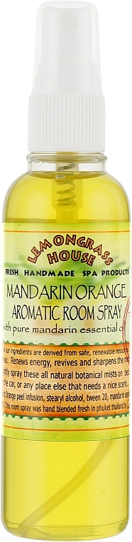 Room Aroma Spray "Tangerine" - Lemongrass House Mandarin Orange Aromaticroom Spray — photo N2