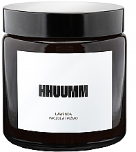 Natural Soy Candle with Lavender, Patchouli & Musk Scent - Hhuumm — photo N2