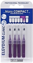 Interdental Brush, purple, 4 pcs - Elgydium Clinic Brushes Mono Compact Purple 1.8mm — photo N3