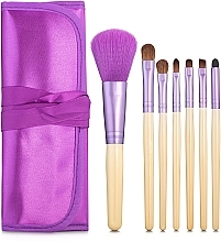 Makeup Brushes Set, 7 pcs, PURPLE-7 - Make Up Me — photo N10