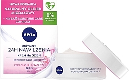 Fragrances, Perfumes, Cosmetics Nourishing Day Cream for Dry and Sensitive Skin - Nivea Moisturizing Day Cream Nourishing For Dry And Sensitive Skin