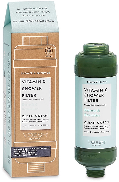 Shower Filter 'Clean Ocean' - Voesh Vitamin C Shower Filter Clean Ocean — photo N1