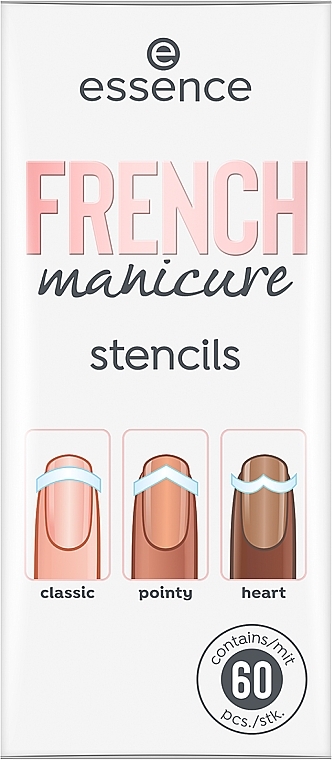 French Manicure Templates - Essence French Manicure Stencils — photo N2