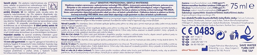 Toothpaste - Elmex Professional Sensitive Professional Gentle Whitening — photo N18