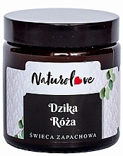 Fragrances, Perfumes, Cosmetics Scented Candle 'Wild Rose' - Naturolove