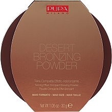 Fragrances, Perfumes, Cosmetics Compact Powder with Bronzing Effect - Pupa Desert Bronzing Powder