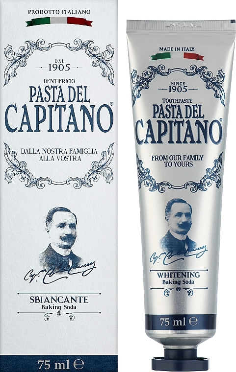 Whitening Toothpaste - Pasta Del Capitano Whitening Baking Soda — photo N2