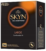 Latex-Free Condoms, large, 36 pcs - Unimil Skyn Feel Everything Large — photo N1