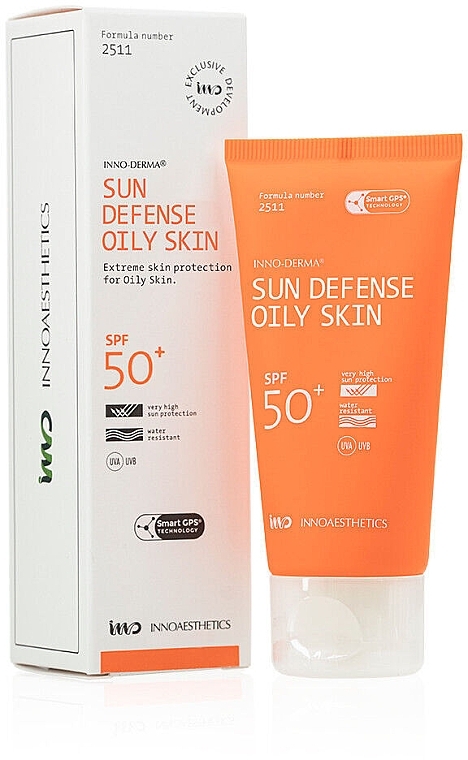 Sun Cream - Innoaesthetics Inno-Derma Sunblock UVP 50+ Oily Skin — photo N1