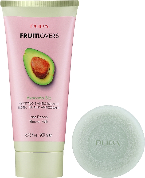Set - Pupa Fruit Lovers (sh/milk/200ml + shampoo/bar/60g + box) — photo N2