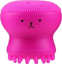 Silicone Pore Cleansing Brush, dark pink - Deni Carte — photo N1