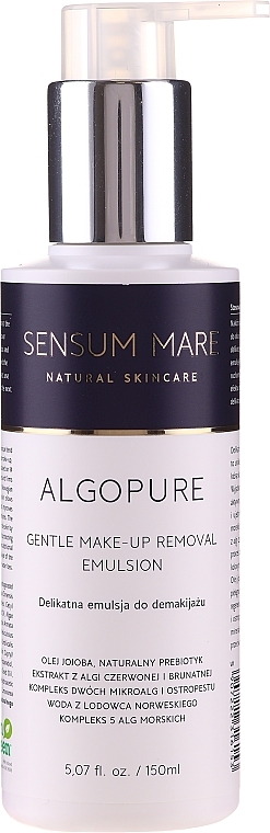 Gentle Makeup Remover Emulsion - Sensum Mare Algopure Gentle Emulsion For Make-Up Removal — photo N1