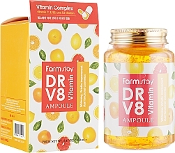 Fragrances, Perfumes, Cosmetics Ampoule Serum with Vitamins - FarmStay Dr-V8 Vitamin Ampoule
