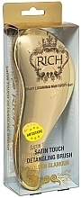 Fragrances, Perfumes, Cosmetics Hair Brush - Rich Pure Luxury Satin Touch Detangling Brush Golden Glamour