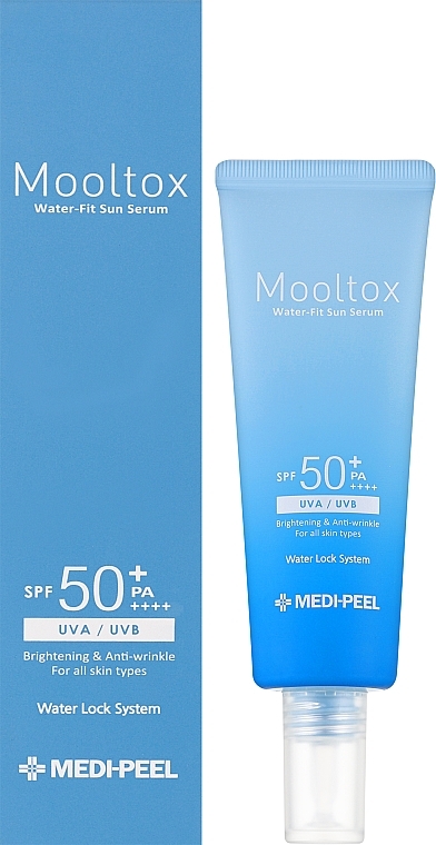 Ultra-Moisturizing Face Cleanser - Medi Peel Aqua Mooltox Water-Fit Sun Serum SPF 50+ — photo N2