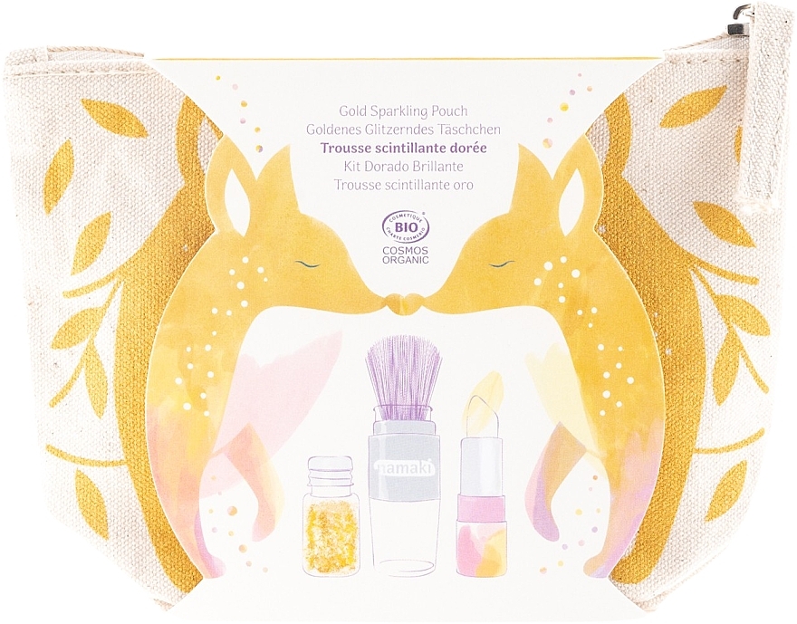 Set - Namaki Gold Fox Sparkling Pouch (spark/powder/4g + lip/balm/3.5g) — photo N2