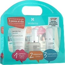 Fragrances, Perfumes, Cosmetics Set - Sesderma Laboratories Salises Pack Antiacne (f/foam/50ml + f/cr/gel/50ml + f/cr/30ml)