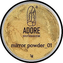 Mirror Nail Powder - Adore Professional Mirror Chrome Powder — photo N1