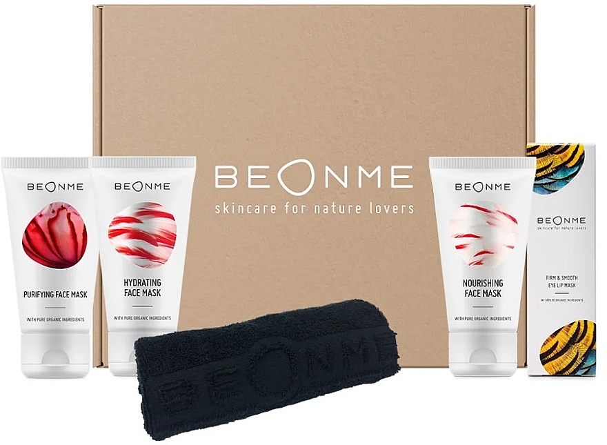 Set, 5 pcs - BeOnMe Skincare Party Masks Set — photo N1