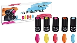 Fragrances, Perfumes, Cosmetics Set - NeoNail Professional Kolorowa Set (5xnail/polish/3ml)