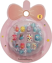 Self-Adhesive False Nails for Kids with Bracelet, 940 - Deni Tipsy Kids Card — photo N3