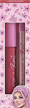 Set - Makeup Revolution x Roxi Cherry Blossom Lip Set (lip/pencil/1g + lip/gloss/3ml) — photo N6