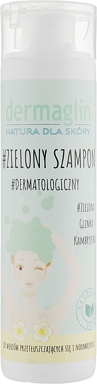 Dermatological Green Shampoo - Dermaglin — photo N1