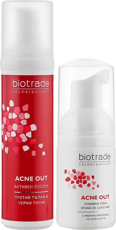 Oily & Problem Skin Set: Active Antibacterial Lotion + Mild Cleansing Foam - Biotrade Acne Out (lotion/60ml + f/foam/20ml) — photo N16
