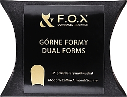 Fragrances, Perfumes, Cosmetics Nail Extension Forms, mix - F.O.X Dual Forms Modern Coffin/Almond/Square